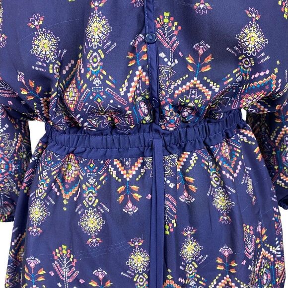 Maurices Tunic Blouse Medium Gathered Waist - Picture 6 of 6